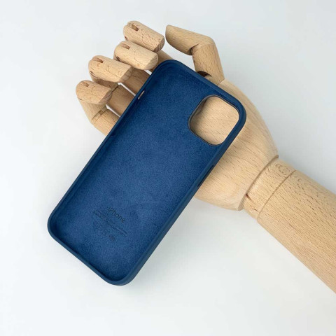 Чохол LUX Silicone Case на iPhone 13 Pro Abyss Blue without MagSafe